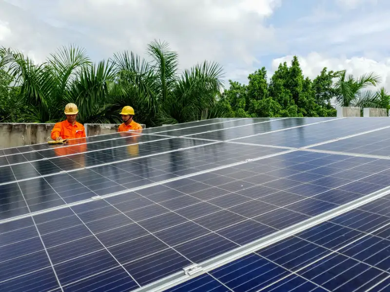 Đo đạc, thi công, lắp đặt điện mặt trời nhà phố quận 7