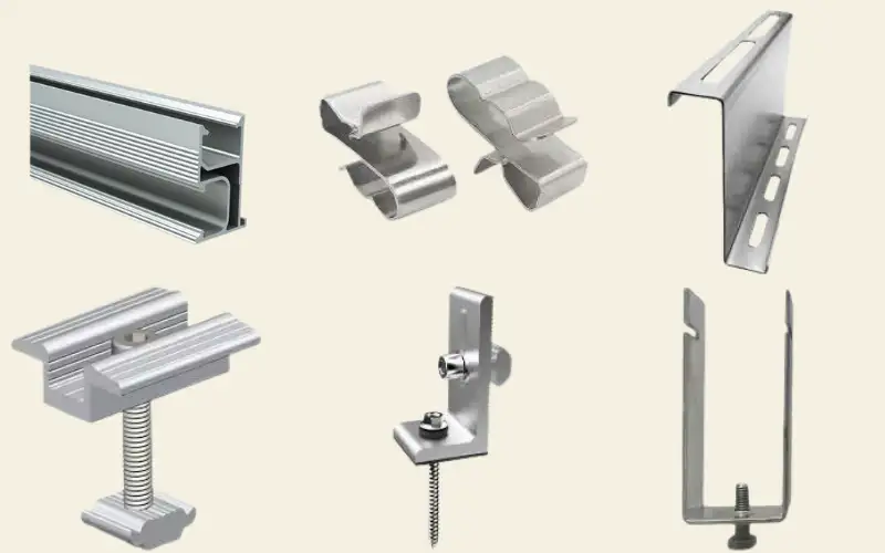 Phụ kiện lắp đặt pin năng lượng mặt trời dùng để cố định chắc chắn các khung đỡ