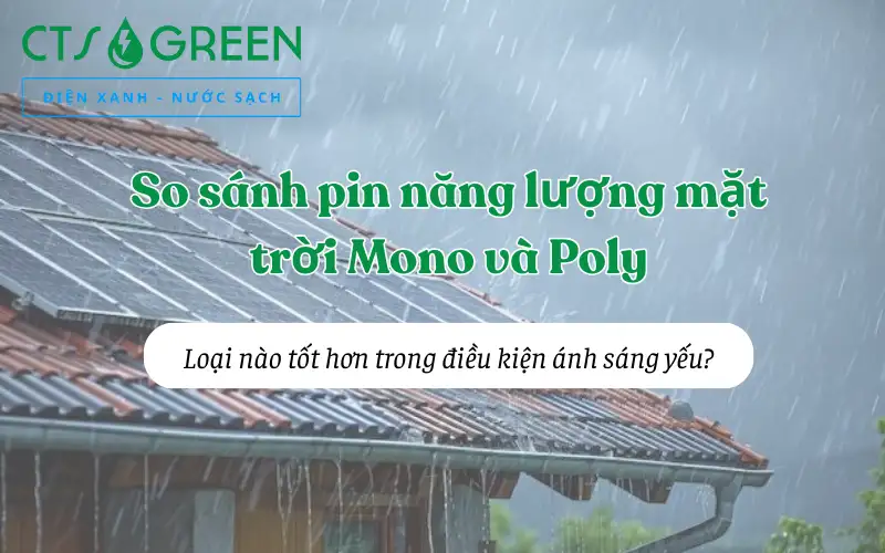 So sánh pin năng lượng mặt trời Mono và Poly: Loại nào tốt khi ánh sáng yếu? 8368 So sánh pin năng lượng mặt trời Mono và Poly: Loại nào tốt khi ánh sáng yếu