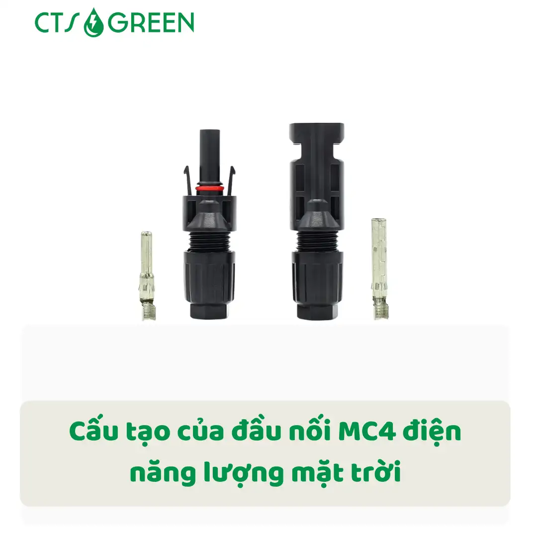 Đầu nối MC4 là gì? Công dụng và cách đấu nối trong hệ thống năng lượng mặt trời 8513 Cấu tạo của đầu nối MC4 điện năng lượng mặt trời