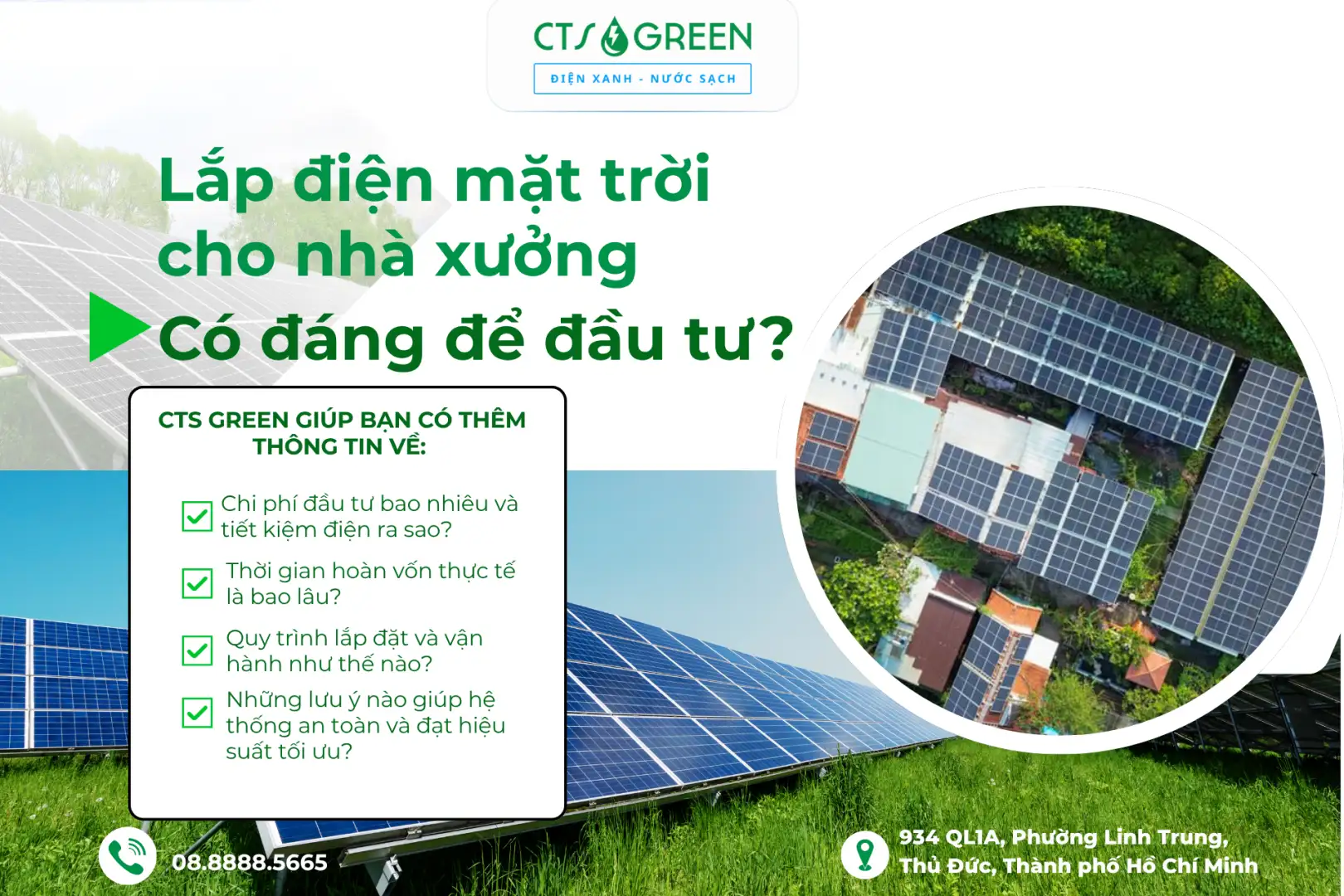 Lắp điện mặt trời cho nhà xưởng: Chi phí và khả năng hoàn vốn 8543 Tổng hợp mọi thông tin cần biết trước khi lắp điện mặt trời cho nhà xưởng