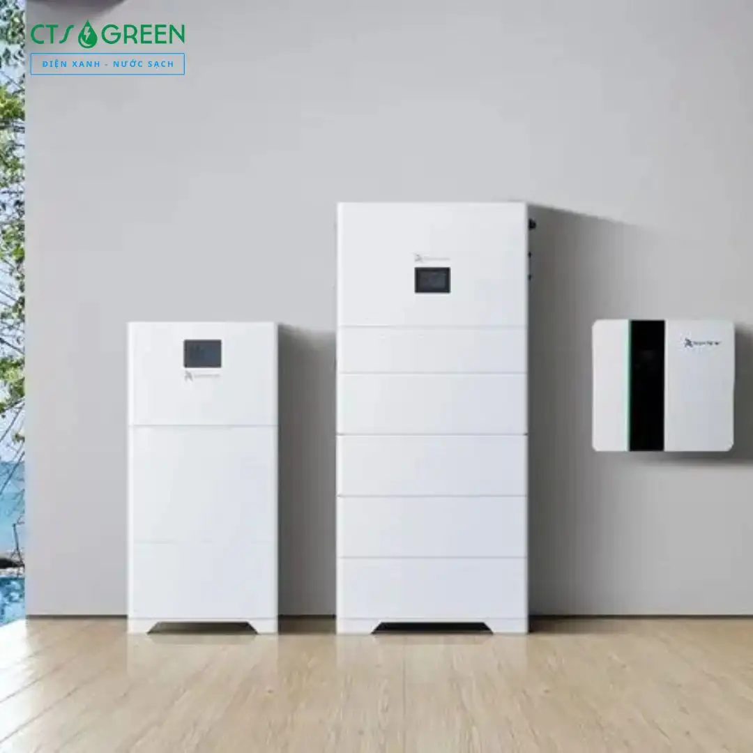 Hình ảnh Tủ pin lưu trữ Lithium được lắp đặt sát bờ tường