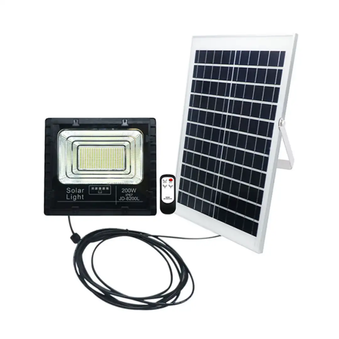 Đèn pha năng lượng mặt trời 200W JINDIAN JD-8200L 8936 Đèn pha năng lượng mặt trời 200W JINDIAN JD-8200L