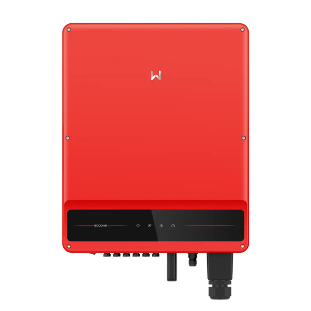 Giải pháp hòa lưới bám tải Zero Export, hệ thống điện mặt trời không phát ngược lưới 8283 Mặt trước biến tần GoodWe Hòa lưới 60kW 3 pha (bám tải)