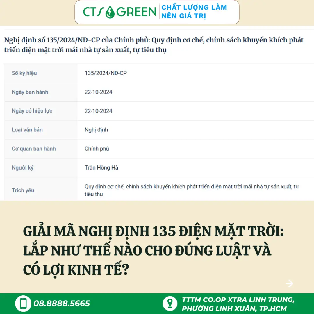 Công văn, nghị định 135 được Chính phủ ban hành
