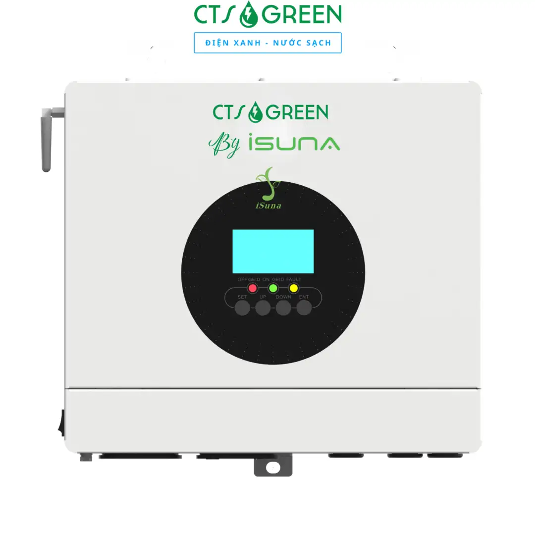 Giải pháp hòa lưới bám tải Zero Export, hệ thống điện mặt trời không phát ngược lưới 8283 Inverter Hybrid Isuna O6K 6kW chính hãng tại CTS Green