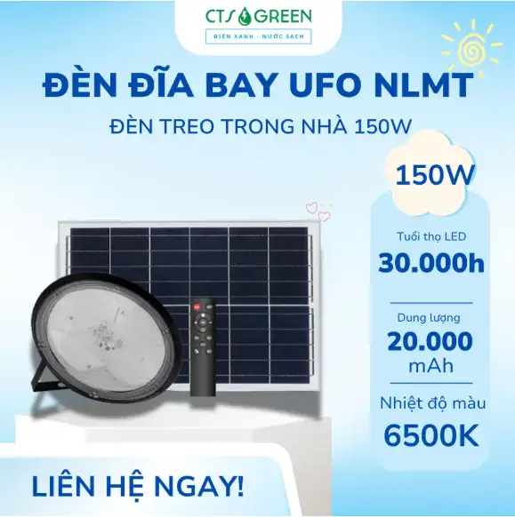 Đèn năng lượng mặt trời trong nhà