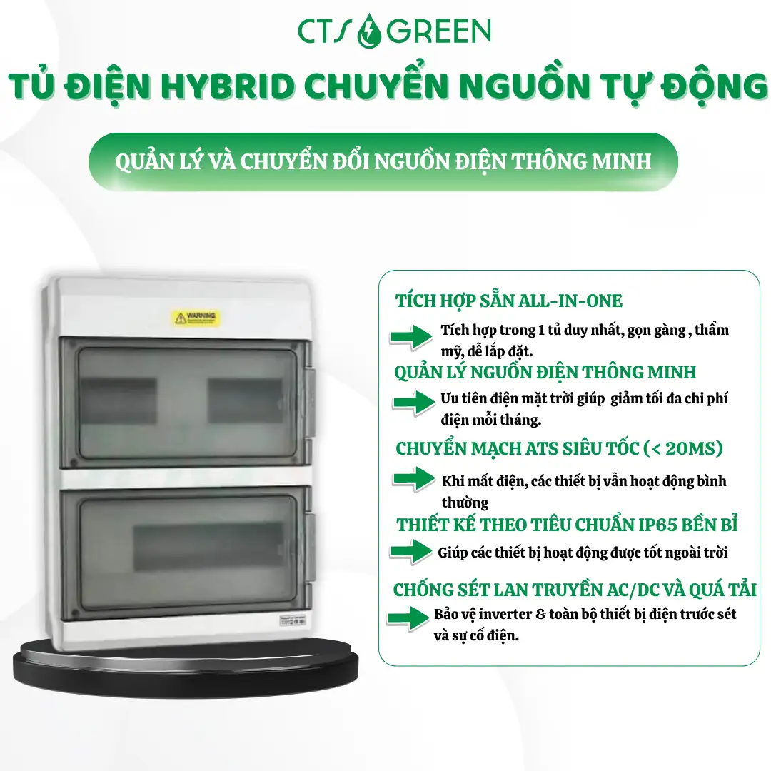 Combo Điện Mặt Trời 10kW Hybrid tiết kiệm 3,8 - 5 triệu/tháng 10057 Combo Điện Mặt Trời 10kW Hybrid tiết kiệm 3,8 - 5 triệu/tháng